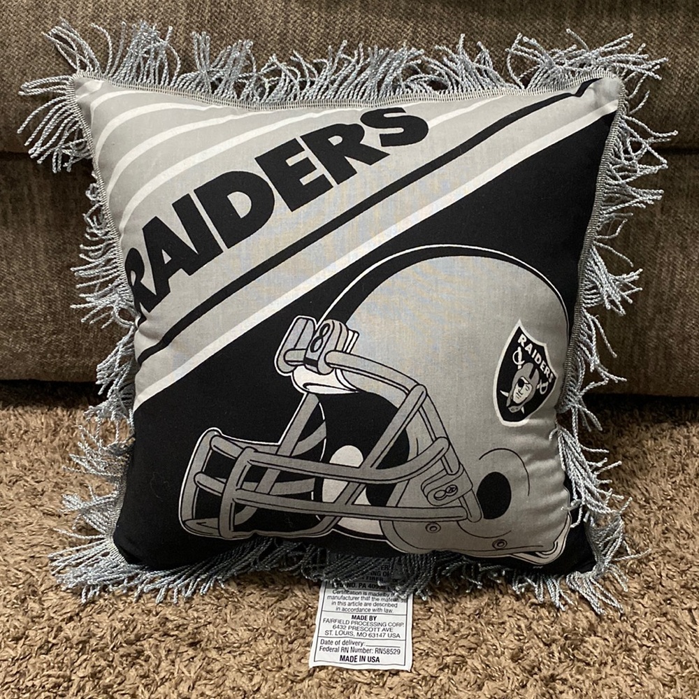 NFL RAIDERS Accent Helmet Pillow